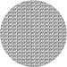 Round Machine Washable Transitional Gainsboro Gray Rug, wshpat3031