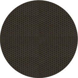 Round Patterned Black Novelty Rug, pat3039