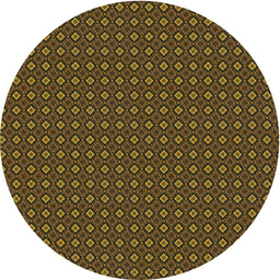 Round Machine Washable Transitional Night Red Rug, wshpat3040