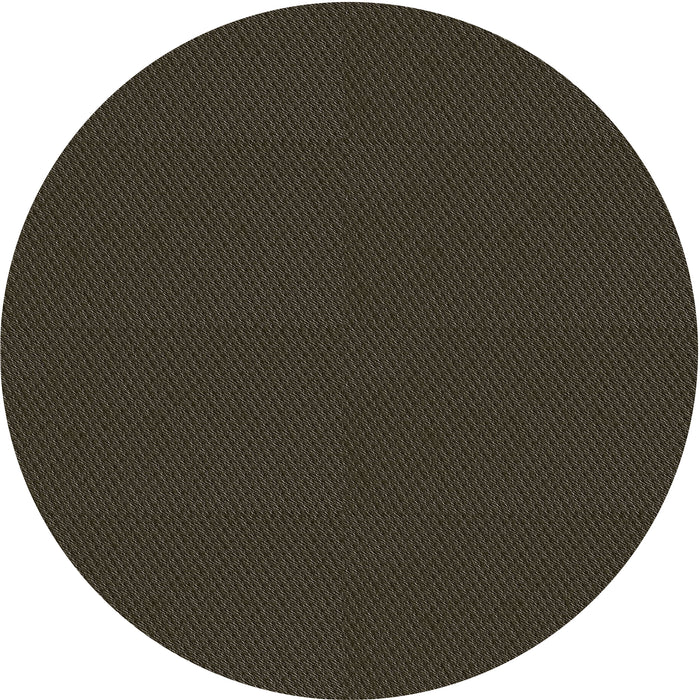 Round Patterned Mid Gray Novelty Rug, pat3041