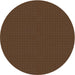 Round Machine Washable Transitional Sienna Brown Rug, wshpat3042