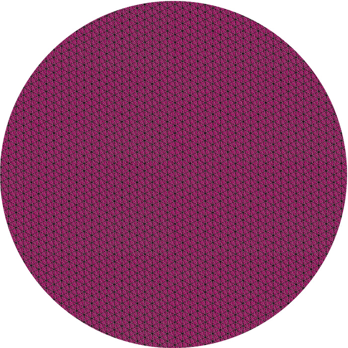 Round Machine Washable Transitional Pink Plum Purple Rug, wshpat3047