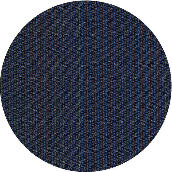 Round Patterned Blue Novelty Rug, pat3052