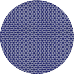 Round Machine Washable Transitional Purple Rug, wshpat3053