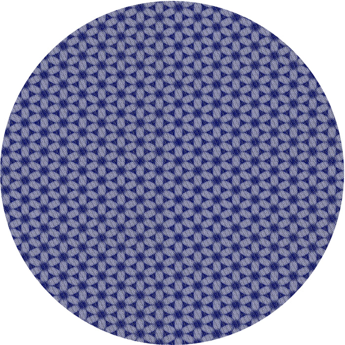 Round Patterned Purple Novelty Rug, pat3053
