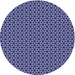 Round Patterned Purple Novelty Rug, pat3053