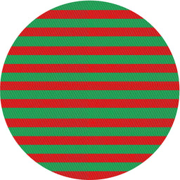 Round Patterned Neon Green Novelty Rug, pat305