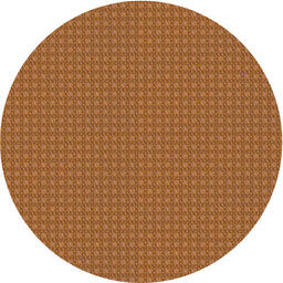 Round Machine Washable Transitional Orange Rug, wshpat3064