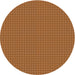 Round Patterned Orange Novelty Rug, pat3064