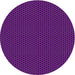 Round Machine Washable Transitional Dark Violet Purple Rug, wshpat3072
