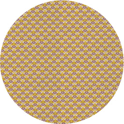 Round Machine Washable Transitional Red Rug, wshpat311