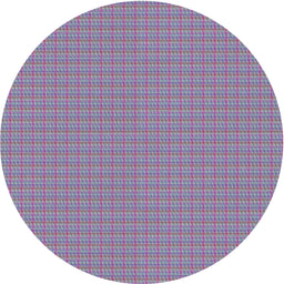 Round Patterned Blue Gray Novelty Rug, pat3125