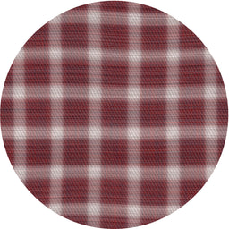 Round Machine Washable Transitional Saffron Red Rug, wshpat3140