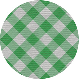 Round Patterned Light Green Novelty Rug, pat3151