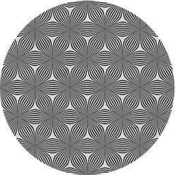 Round Machine Washable Transitional Charcoal Black Rug, wshpat3200