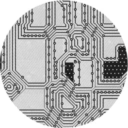 Round Machine Washable Transitional Gray Rug, wshpat3216