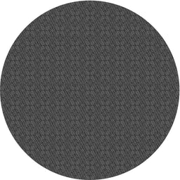 Round Patterned Silver Gray Novelty Rug, pat321