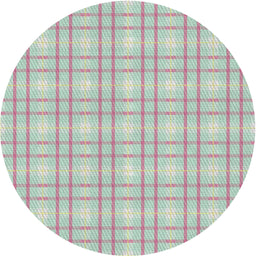 Round Machine Washable Transitional Light Rose Green Rug, wshpat3228