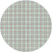 Round Patterned Light Rose Green Novelty Rug, pat3229