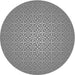 Round Machine Washable Transitional Gray Rug, wshpat324