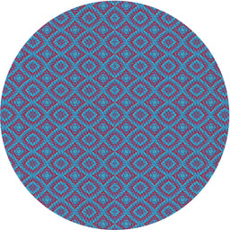 Round Patterned Purple Novelty Rug, pat327