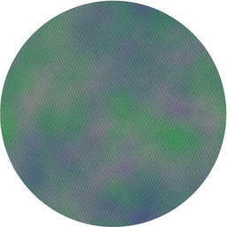 Round Patterned Deep-Sea Green Novelty Rug, pat3293