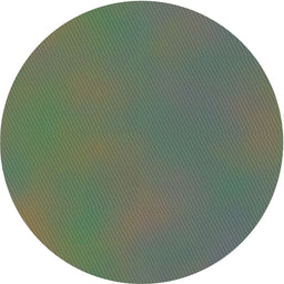Round Patterned Green Novelty Rug, pat3294