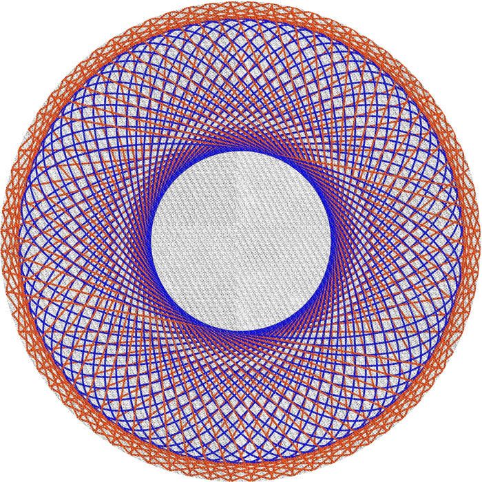 Round Machine Washable Transitional Purple Rug, wshpat3342