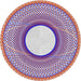Round Machine Washable Transitional Purple Rug, wshpat3342