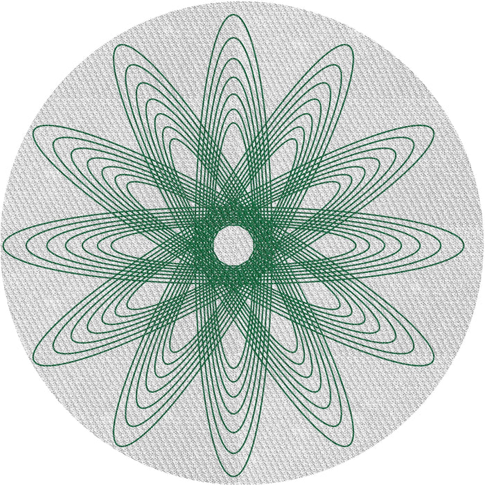 Round Machine Washable Transitional Sage Green Rug, wshpat3346