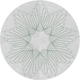 Round Patterned Dark Gray Novelty Rug, pat3356