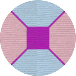 Round Machine Washable Transitional Gulf Blue Rug, wshpat3365