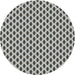 Round Patterned Light Black Novelty Rug, pat337