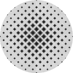 Round Machine Washable Transitional White Smoke Rug, wshpat3399