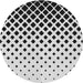 Round Patterned Light Black Novelty Rug, pat3403