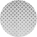 Round Machine Washable Transitional White Smoke Rug, wshpat3443