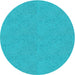 Round Patterned Dark Turquoise Green Novelty Rug, pat3454