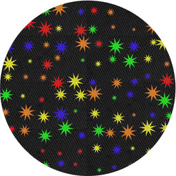 Round Patterned Black Modern Rug, pat3468