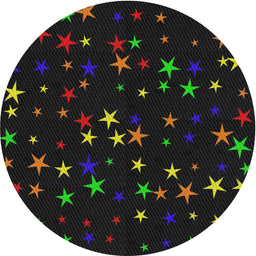 Round Patterned Black Modern Rug, pat3469