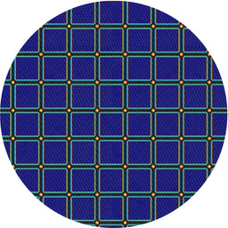 Round Machine Washable Transitional Steel Blue Rug, wshpat349