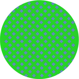 Round Patterned Light Sea Green Novelty Rug, pat3524