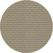 Round Patterned Tan Brown Novelty Rug, pat352