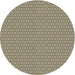 Round Machine Washable Transitional Tan Brown Rug, wshpat352