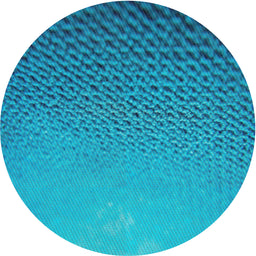 Round Machine Washable Transitional Aqua Cyan Blue Rug, wshpat3532