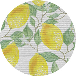 Round Patterned Khaki Green Novelty Rug, pat3539