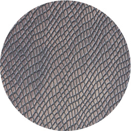 Round Machine Washable Transitional Dark Gray Rug, wshpat3542