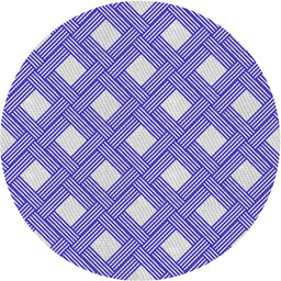 Round Patterned Gray Novelty Rug, pat3543
