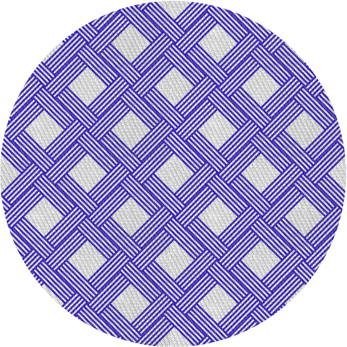 Round Patterned Gray Novelty Rug, pat3543