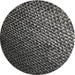 Round Patterned Mid Gray Novelty Rug, pat3545