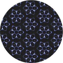 Round Machine Washable Transitional Grape Purple Rug, wshpat357